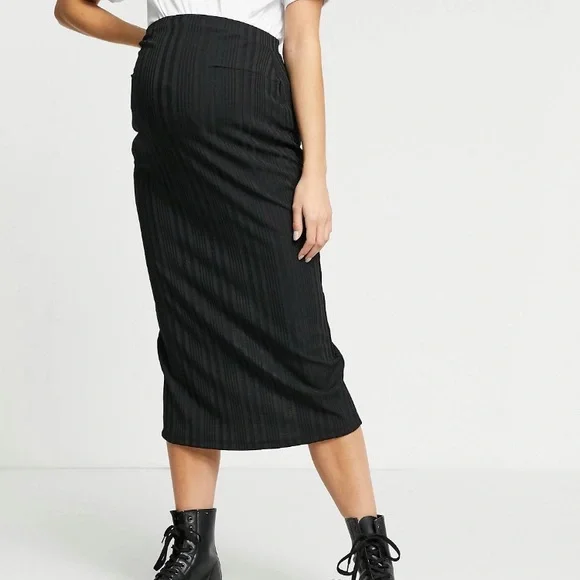 ASOS Maternity Skirts Asos Maternity High Waisted Ribbed